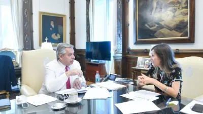 Alberto Fernández y Fernanda Raverta