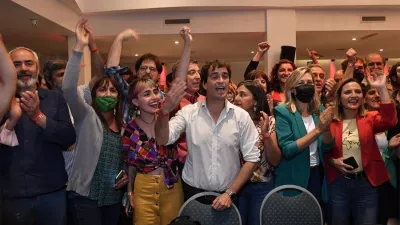 Los festejos en el FIT.