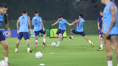 Sin Di María ni “Papu” Gómez, Argentina comenzó a prepararse para enfrentar a Países Bajos