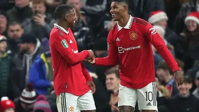 A la espera del entrerriano Lisandro Martínez, Manchester United le ganó a Nottingham