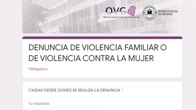 Habilitaron un formulario online para denuncias de violencia familiar o de género