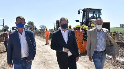Bordet se interiorizó de la marcha de las obras en rutas nacionales