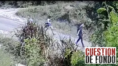 Las imágenes fueron captadas por una cámara que está en la zona de influencia de Puerto Alvear y difundidas por el programa Cuestión de Fondo (Canal 9, Litoral).