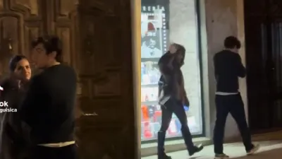 China Suárez y Franco Colapinto, en Madrid. 