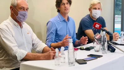 Benedetti, Lousteau y Frigerio