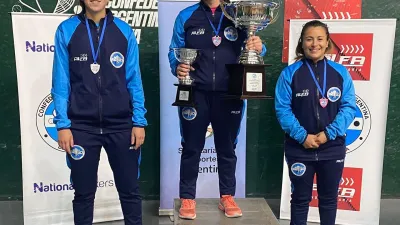 Entrerrianas hicieron podio en el Campeonato Nacional de Frontón Femenino