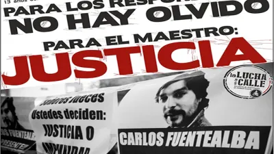 Carlos Fuentealba pedido de Justicia