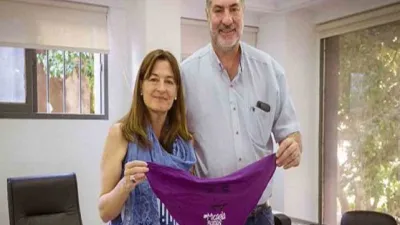 Néstor "Yuyo" García con Estela Díaz