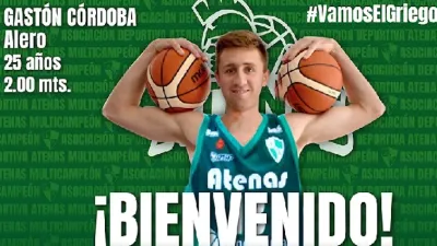 Tras su paso por Central Entrerriano, Gastón Córdoba jugará en Atenas