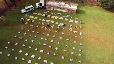 Los gendarmes decomisaron un total de 3.258 kilos de marihuana.