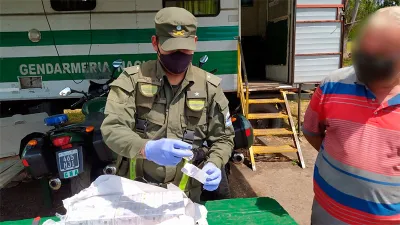 Gendarmería Concordia secuestro anabólicos