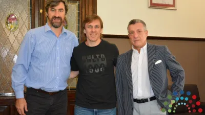 Giano con Zacarías y Gerardo Hollmann