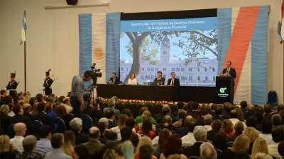 El gobernador Gustavo Bordet dejó inaugurado el 141° período de sesiones ordinarias de la Asamblea Legislativa provincial.