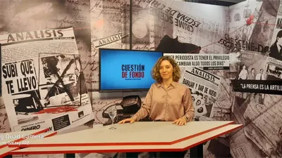 La Procuradora Adjunta y Fiscal Anticorrupción, Cecilia Goyeneche, en el programa Cuestión de Fondo (Canal 9 Litoral).