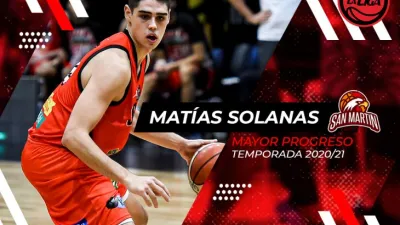Básquet: el paranaense Matías Solanas es el jugador de mayor progreso en la Liga Nacional