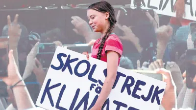 Greta Thunberg.