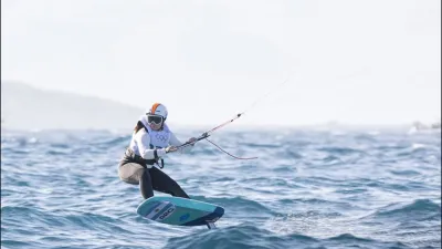 Kite: Catalina Turienzo logró un inédito tercer puesto en la única regata del martes