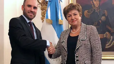 Guzmán con la titular del FMI