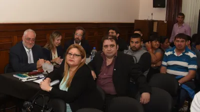Pablo Hernández y Griselda Bordeira en el juicio