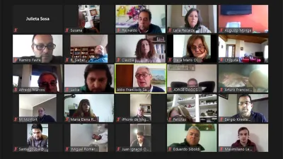 Dirigentes de todos los Departamentos de la provincia participaron hoy de una asamblea virtual convocada por la Corriente Arturo Illia de la Unión Cívica Radical.