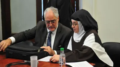 Luisa Toledo con Miguel Cullen inicio del juicio