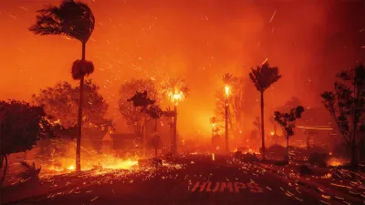 El incendio de Palisades arrasa un barrio en Los Ángeles, el 7 de enero.
