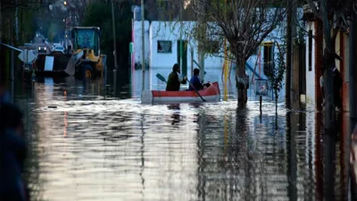 Inundación en Gualeguaychú en junio de 2019