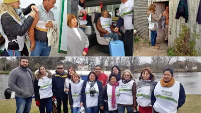 Un equipo sanitario del Ministerio de Salud inmunizó con vacuna antigripal a 200 personas y realizó asesoramiento sobre hábitos saludables y prevención de enfermedades crónica en el Departamento Islas del Ibicuy.
