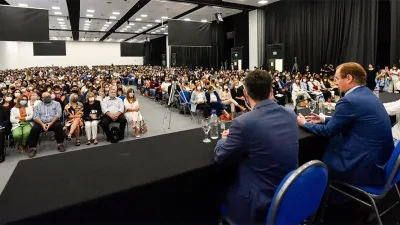 Imagen de archivo de una jornada de educación, que este año se cerrarán en Gualeguaychú.