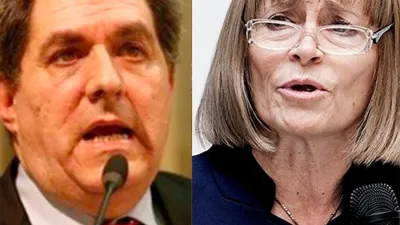 Los jueces de Casación Juan Carlos Gemignani y Ángela Ledesma.