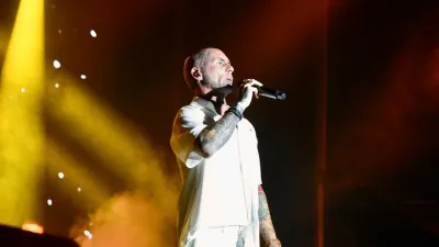 Emanuel Noir, en el cierre de la Fiesta de la Playa. 