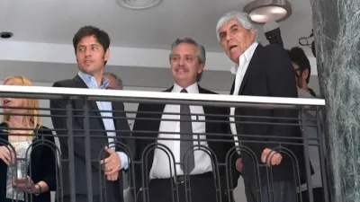 Kicillof, Fernández y Moyano