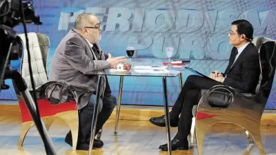 Jorge Lanata, en la entrevista con Jorge Fontevecchia.