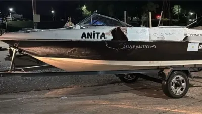El estado de la embarcación “Anita” da cuenta de la violencia que tuvo el choque.