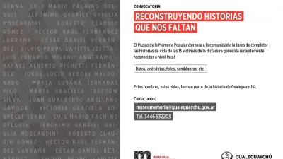 "Reconstruyendo historias que nos faltan"