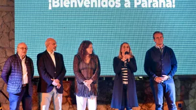 La vicegobernadora Laura Stratta participó de la ceremonia inaugural del 11° Campeonato Panamericano de Maxibásquetbol que se realiza en Paraná.