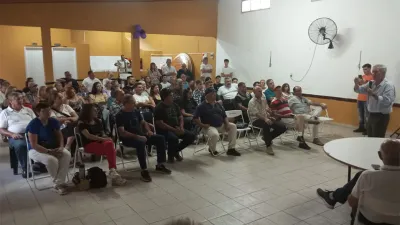 El encuentro de la LLA en Rosario del Tala fue presidido por Sebastián Etchevehere y Mayda Spiazzi.