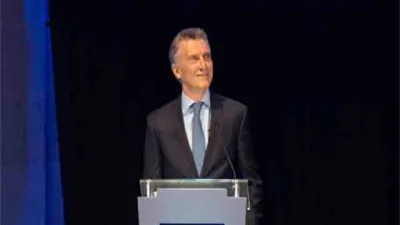 Macri en el debate presidencial en Santa Fe