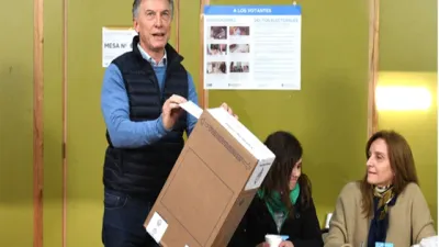 Macri votando en las PASO