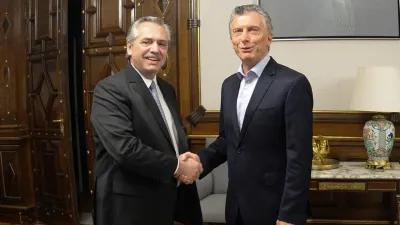 Alberto Fernández y Mauricio Macri
