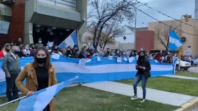 manifestación contra expropiación de Vicentín