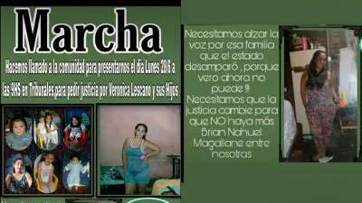 convocatoria Marcha por Verónica Lescano 