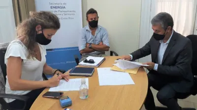 Sergio Martínez con Silvina Guerra