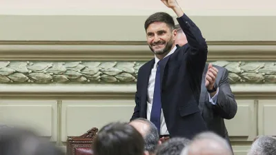 Imagen de archivo del gobernador de Santa Fe, Maximiliano Pullaro.