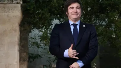 Javier Milei en la Cumbre del G7 en Italia.