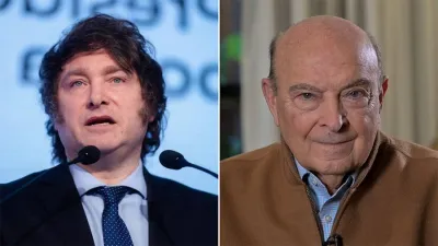 El presidente Javier Milei confrontó dialécticamente con el exministro de Economía, Domingo Cavallo.