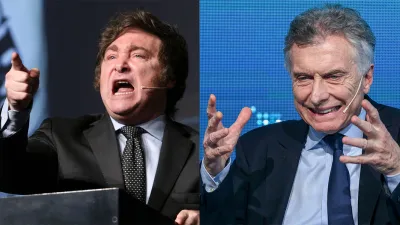 Javier Milei y Mauricio Macri.