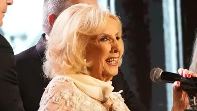 Mirtha Legrand, en la entrega de los Martín Fierro al cine argentino.