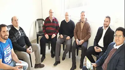 Funcionarios provinciales en el Parque Industrial de Urdinarrain