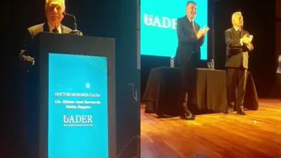 La Uader reconoció con el Honoris Causa al empresario Motta